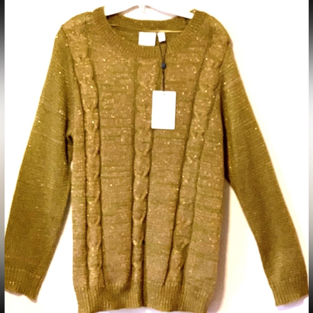 Women’s Junarose Copper Lurex Sweater New sz 1X